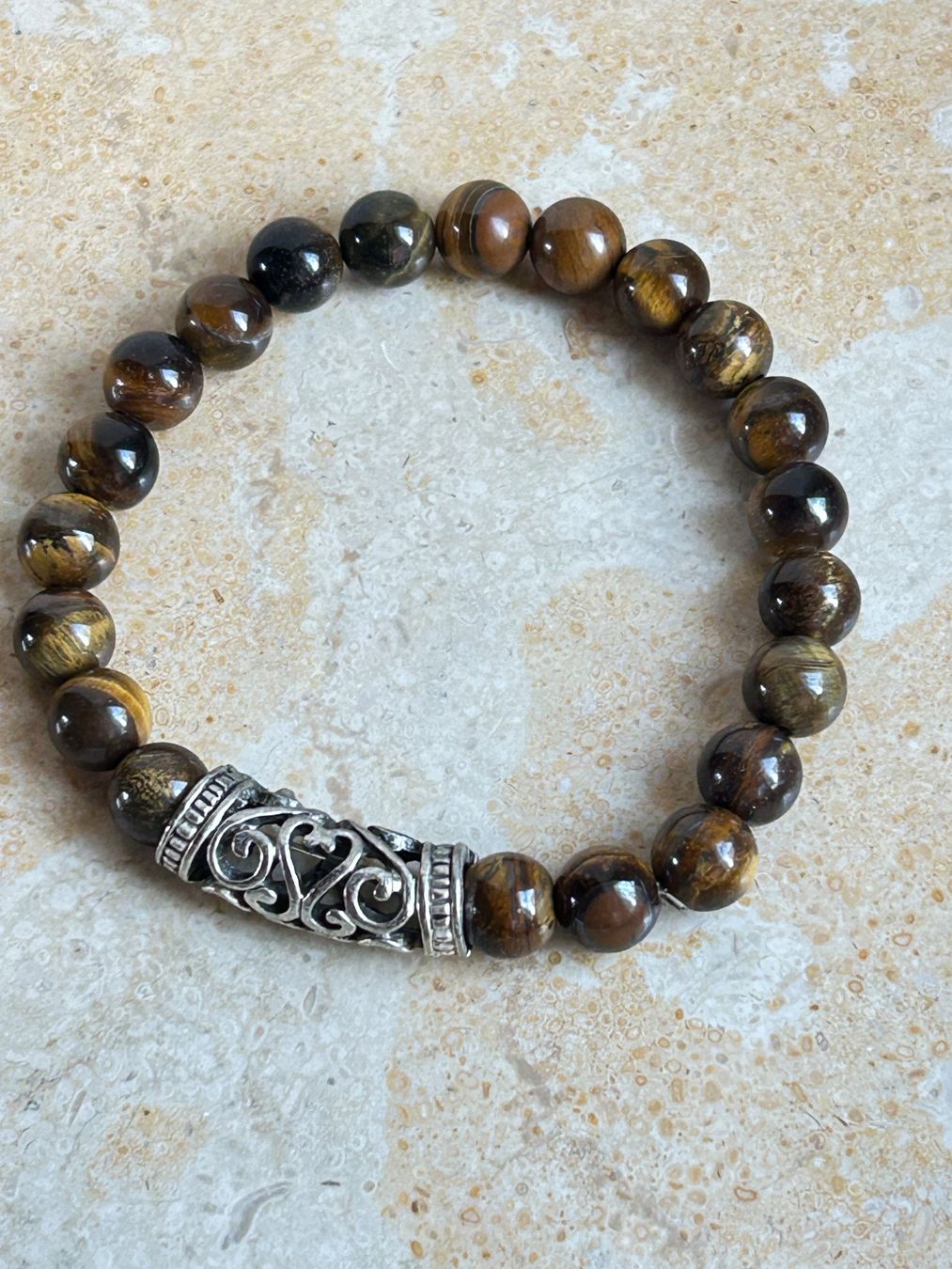 Bracciali & Braccialetti: Tigerauge Armband mit – Usato da Dittingen venduto da Bellevista 1