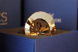 SWAROVSKI 2016 JOINING/RENEWAL GIFT LION’S HEAD PAPERWEIGHT