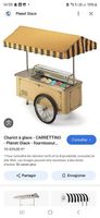 Chariot de glace + Carpigiani + moules pour magnum