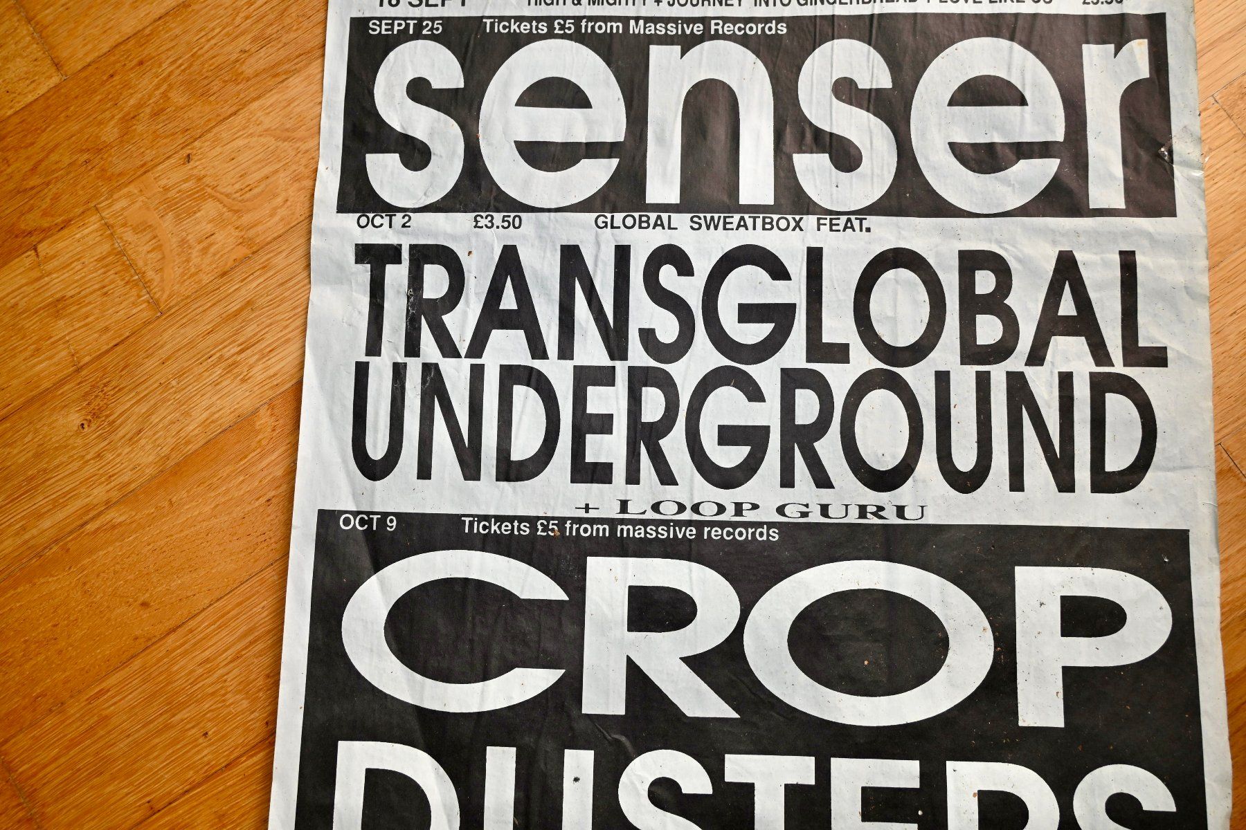 Dischi in vinile: Original 90er K-Plakat SENSER Transglobal Underground TRANSF – Usato da Pfaffhausen venduto da mono_rec 3