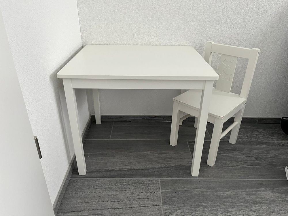Miniatur Garten Tisch Mit Stuhl – Holzoptik, Ca. 4,5 Cm Hoch, Für Dioramen & Modellbau