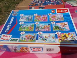 9 Paw Patrol Puzzles in einer Schachtel