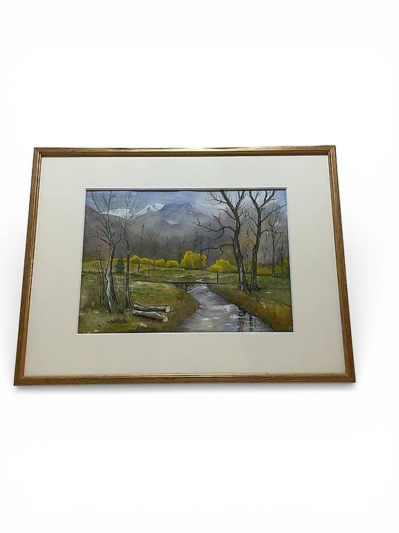 Dipinti: Herbstlandschaft / Aquarell gemalt – Usato da Biberstein venduto da rwu_nw9r