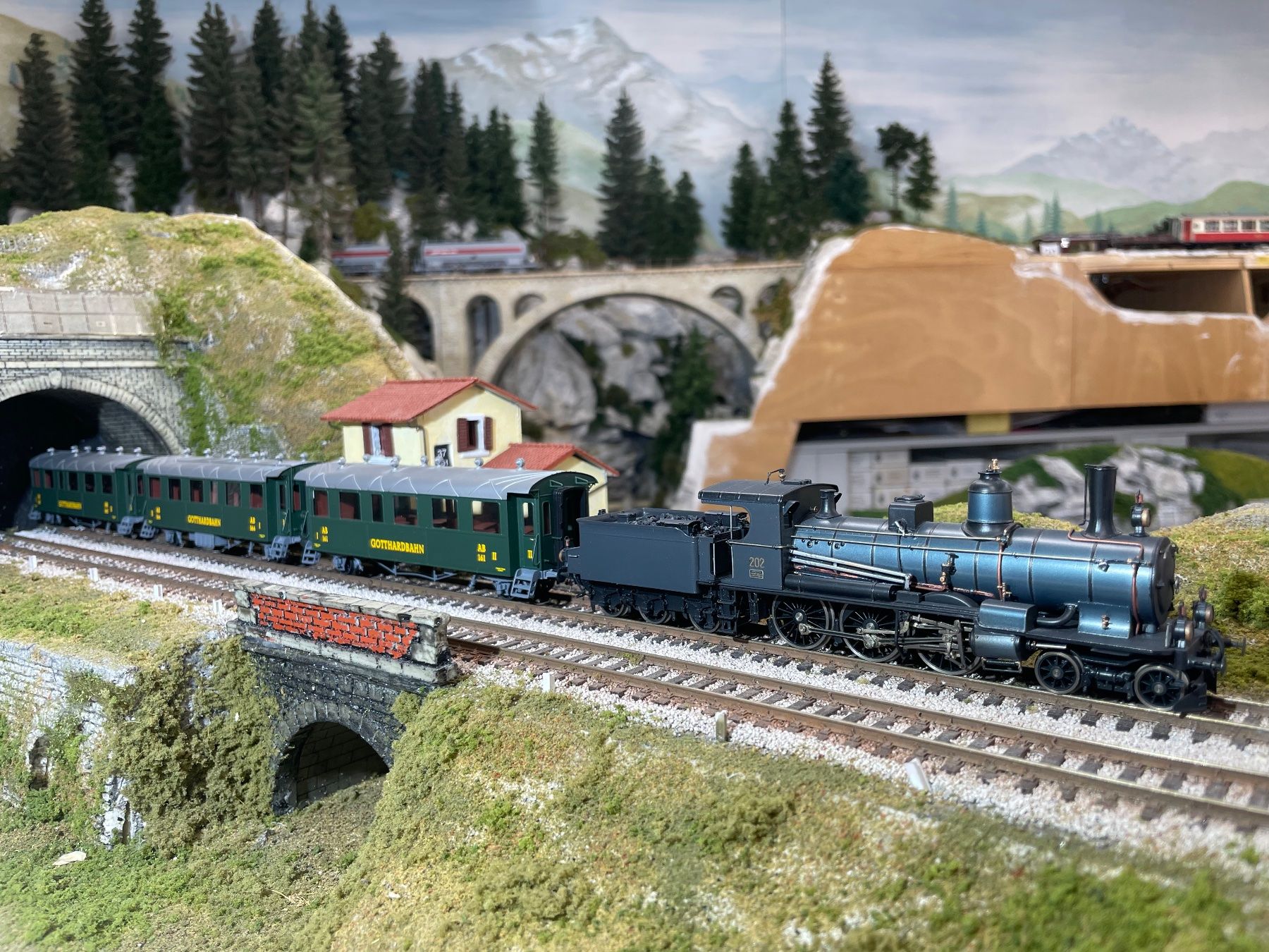 Born Modellini di ferrovie: Born, Gotthardbahn - 3 er Wagen-Set – Nuovo (secondo la descrizione) da Krummenau venduto da ferrotech