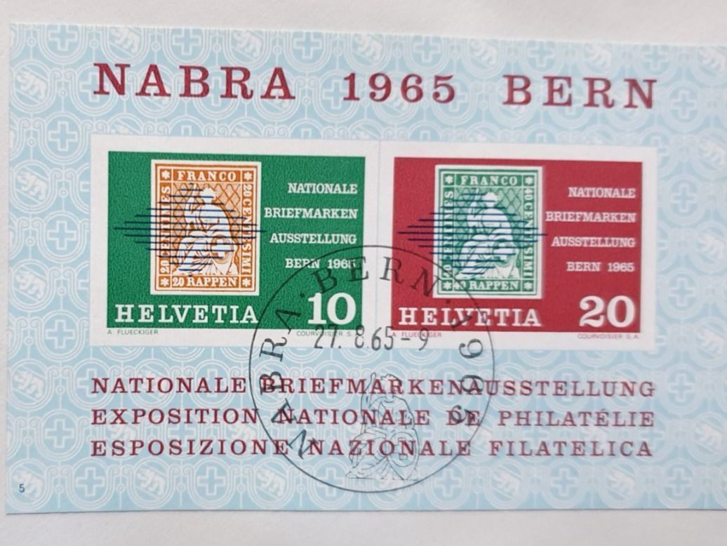 Tutti i francobolli: (524) NABRA 1965 BERN – Usato da Schwarzhäusern venduto da Inot3 1