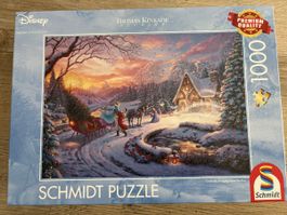Puzzle Kinkade Disney 1000 Teile - komplett