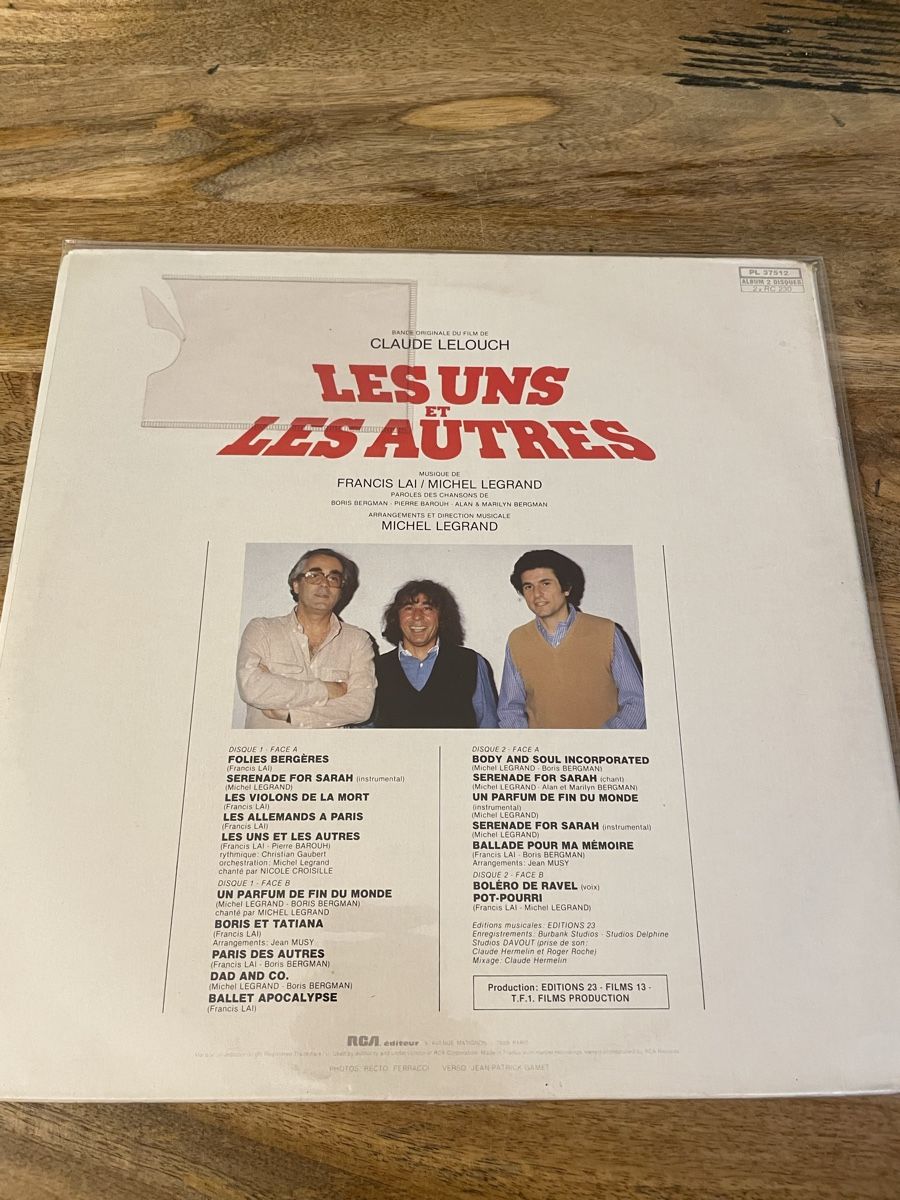 Schallplatten: Les Uns et les autres - Francis Lai – Gebraucht aus Hombrechtikon von baersandro 1
