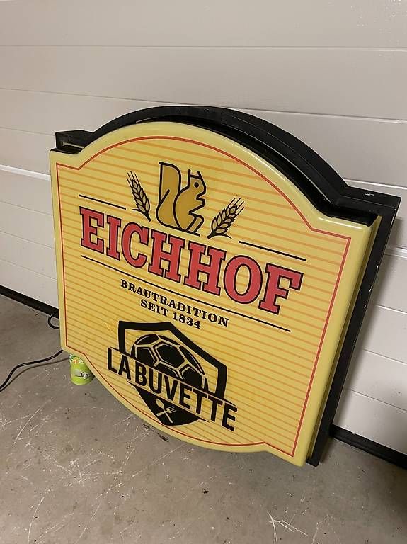 Lampade: Eichhof Bier Leuchtreklame – Usato da Ettingen venduto da Donald4107 2