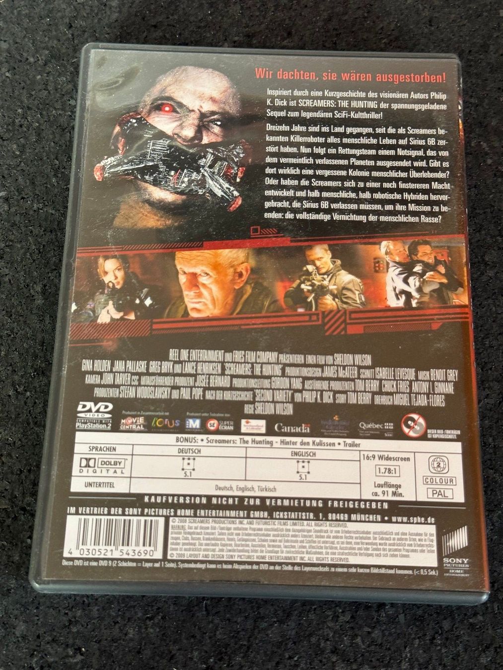 Tous les DVDs: SCREAMERS "The Hunting" DVD EN/DE – D'occasion à Fribourg par tschjoly 1
