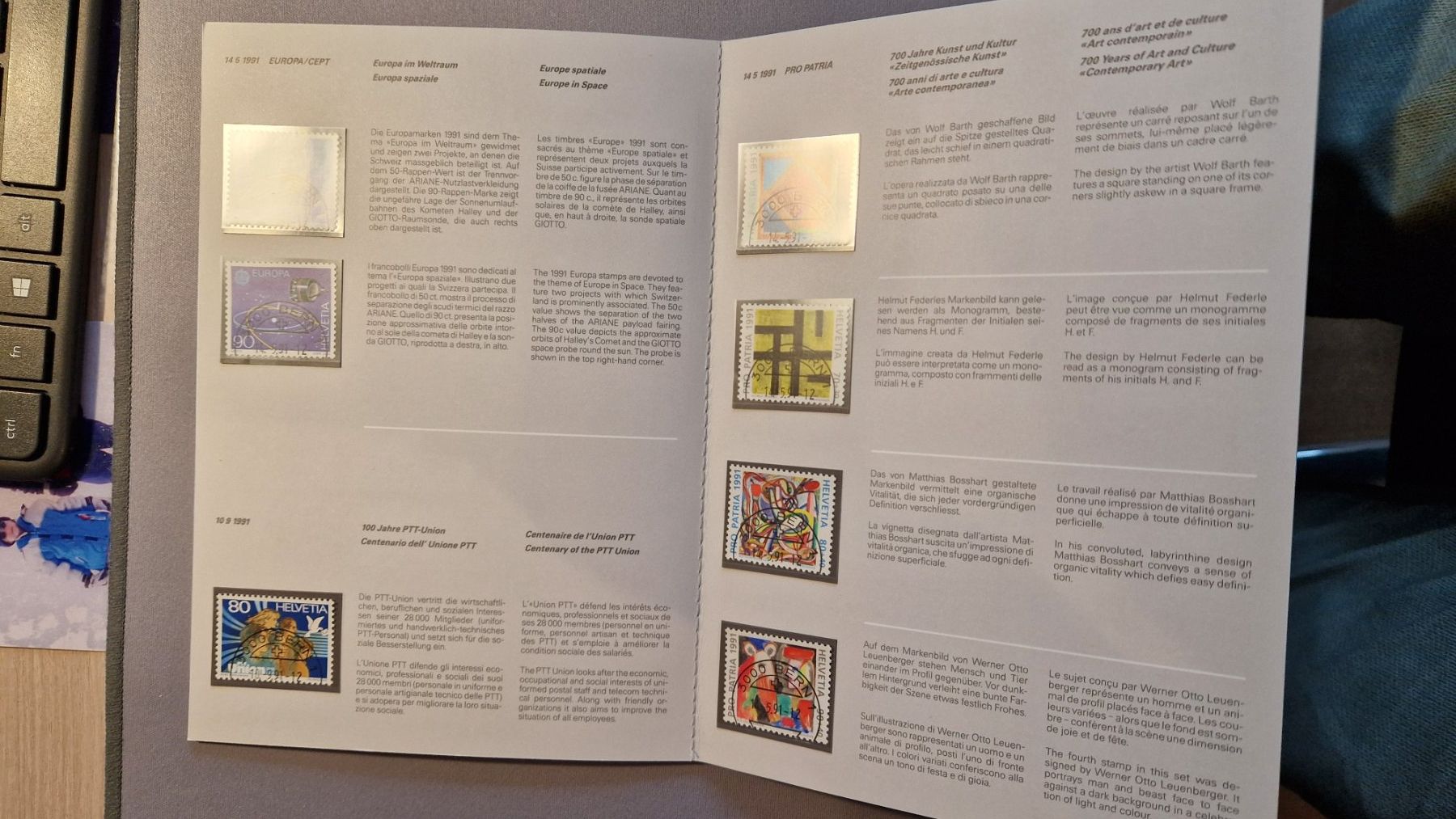 Tutti i francobolli: Jahreshefte Schweizer Briefmarken 1991 - 2018 – Nuovo (secondo la descrizione) da Ramlinsburg venduto da ste_hv6l 1