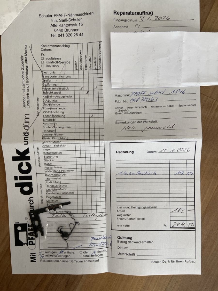Pfaff Machines à coudre: Pfaff Select 1546 Nähmaschine – D'occasion à Sattel par Flour 1