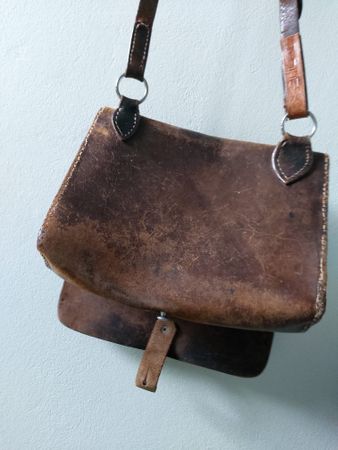 Vintage Ledertasche Umhängetasche Retro Used Look