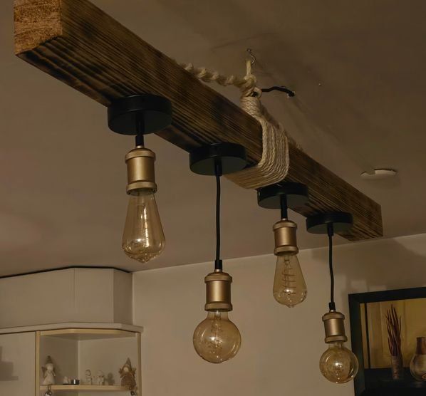Lampadari & plafoniere: Esszimmer Lampe Unikat, Holz – Nuovo (secondo la descrizione) da chur venduto da Toms-gr 4