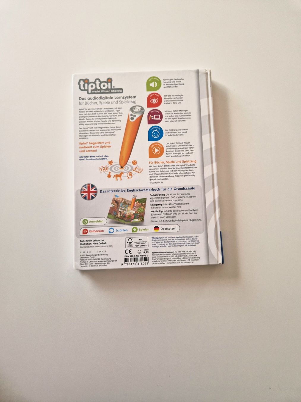 Tiptoi Giochi: tiptoi Grundschul-Wörterbuch Englisch – Usato da Stüsslingen venduto da white_angel86 2