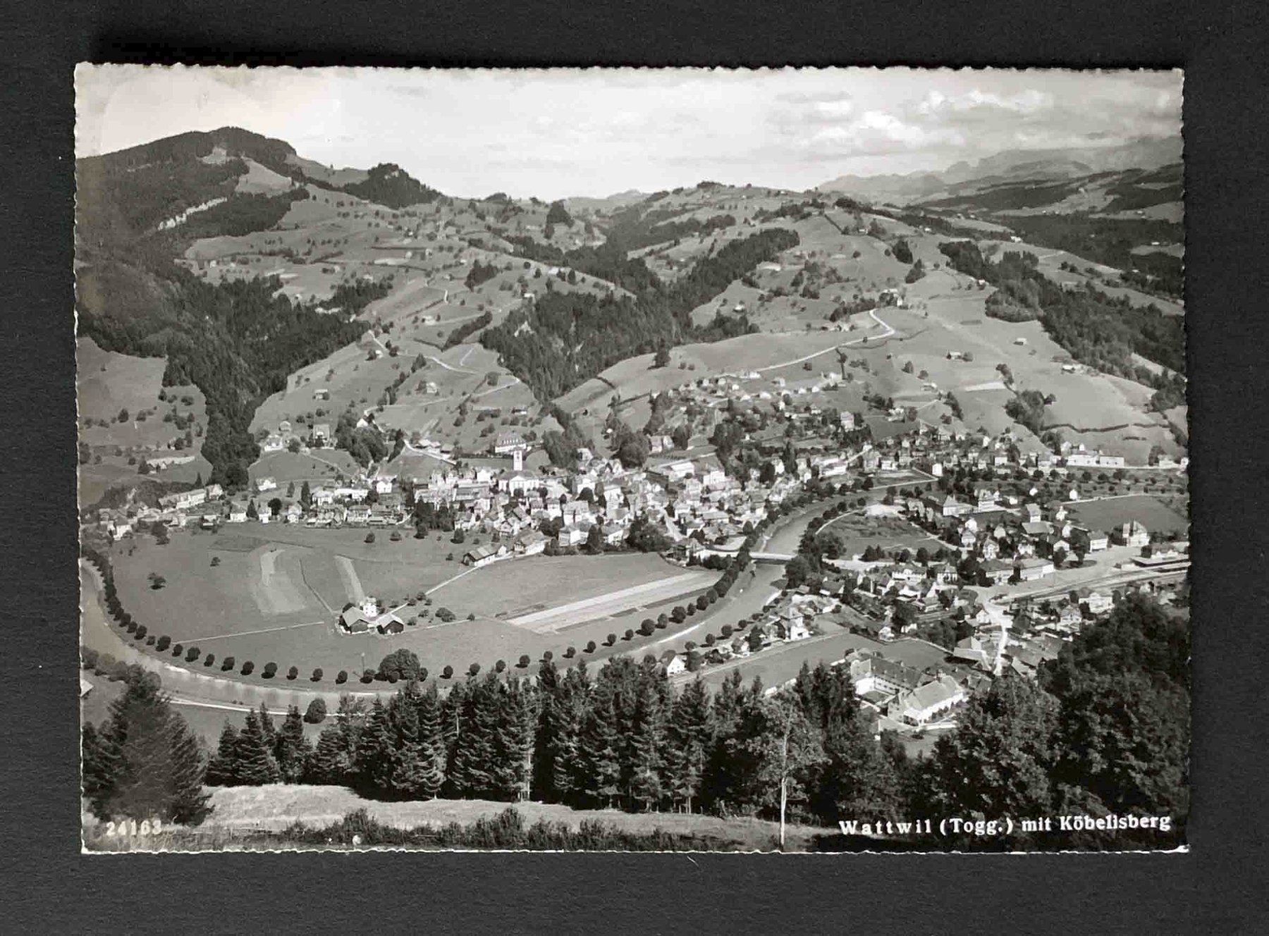 Ansichtskarten: AK Wattwil Togg mit Köbelisberg – Gebraucht aus Goldau von artelier1
