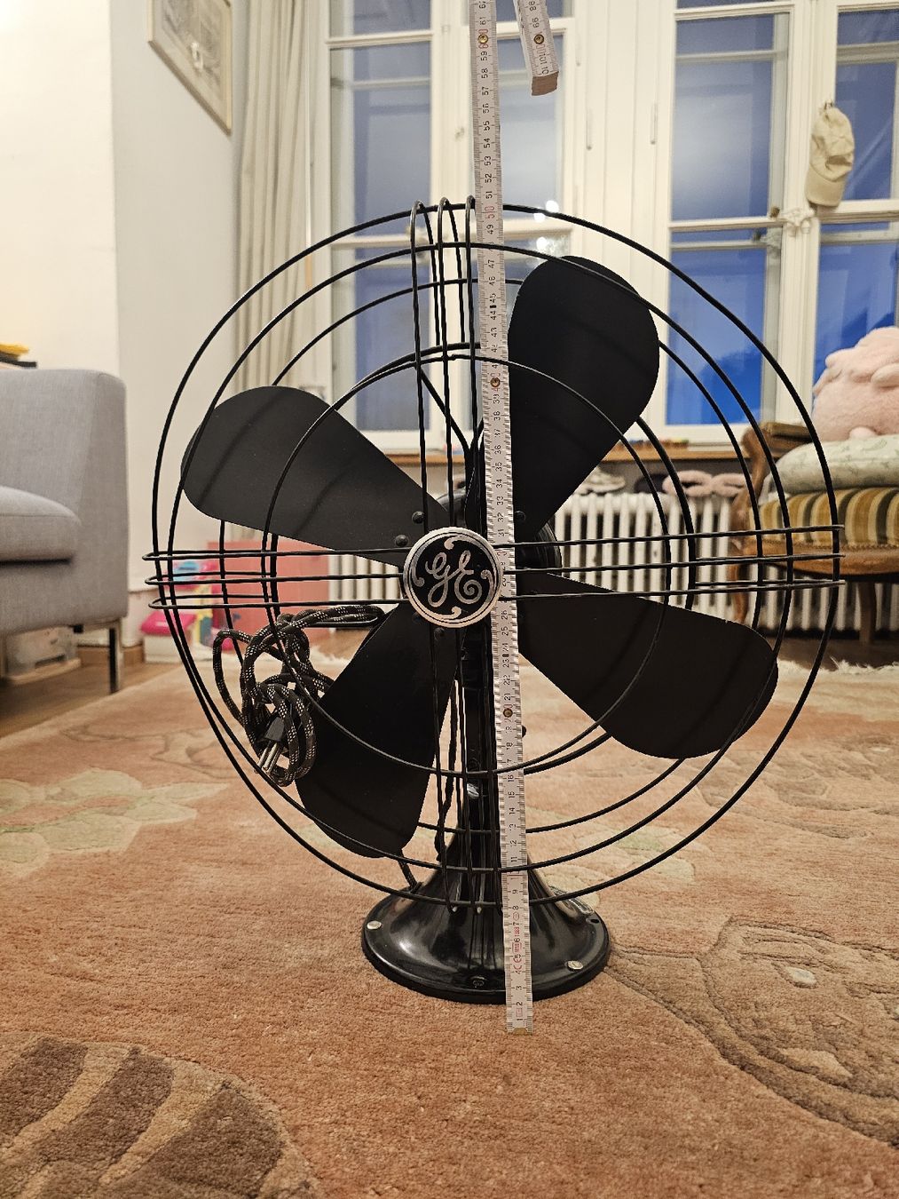 Ventilatori: General Electric Ventilator, Vintage, Schwarz – Usato da Bern venduto da dosty 4