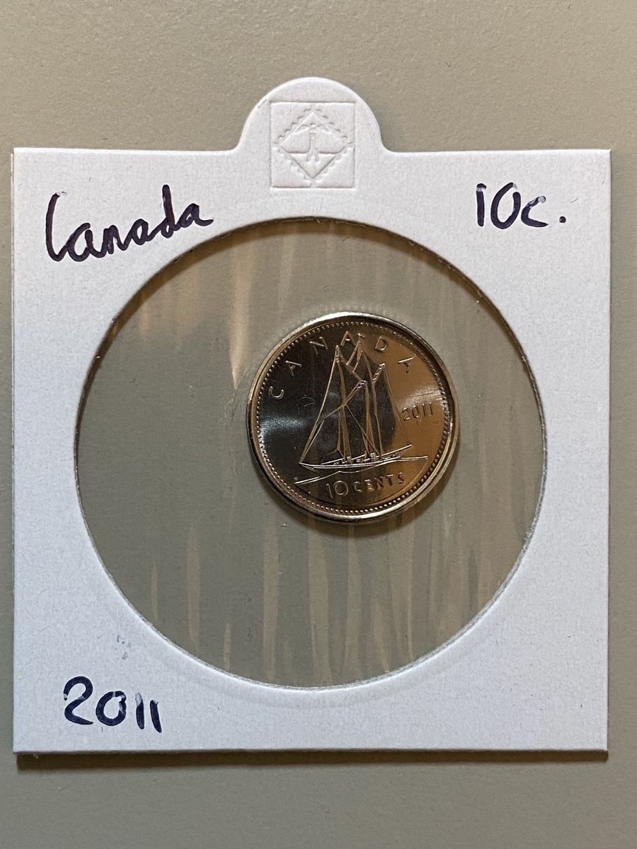Alle Münzen: Canada - 10 cents - 2011 – Gebraucht aus Payerne von Mike1682