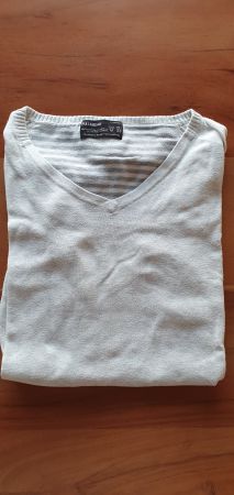 Pull&Bear original Pullover in Weiss Farbe Grösse M