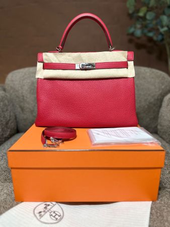 Hermès Kelly II Retourne 32, Neuwertig, Originalbeleg