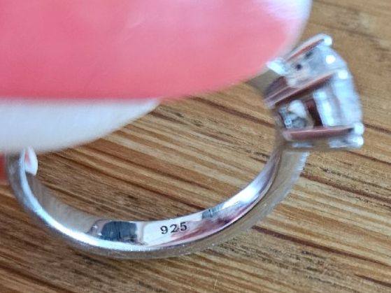 Anelli: Solitär Ring Silber Swarovski Crystal Gr. 50 – Usato da Sursee venduto da Mr_kistler 2
