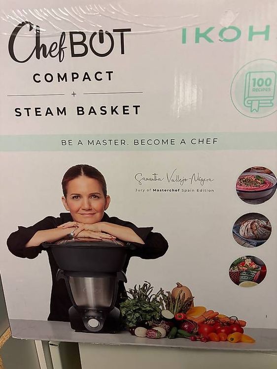 Chefbot Compact Küchenmaschine, 3 verschiedene Dampfkörbe (Gebraucht ...