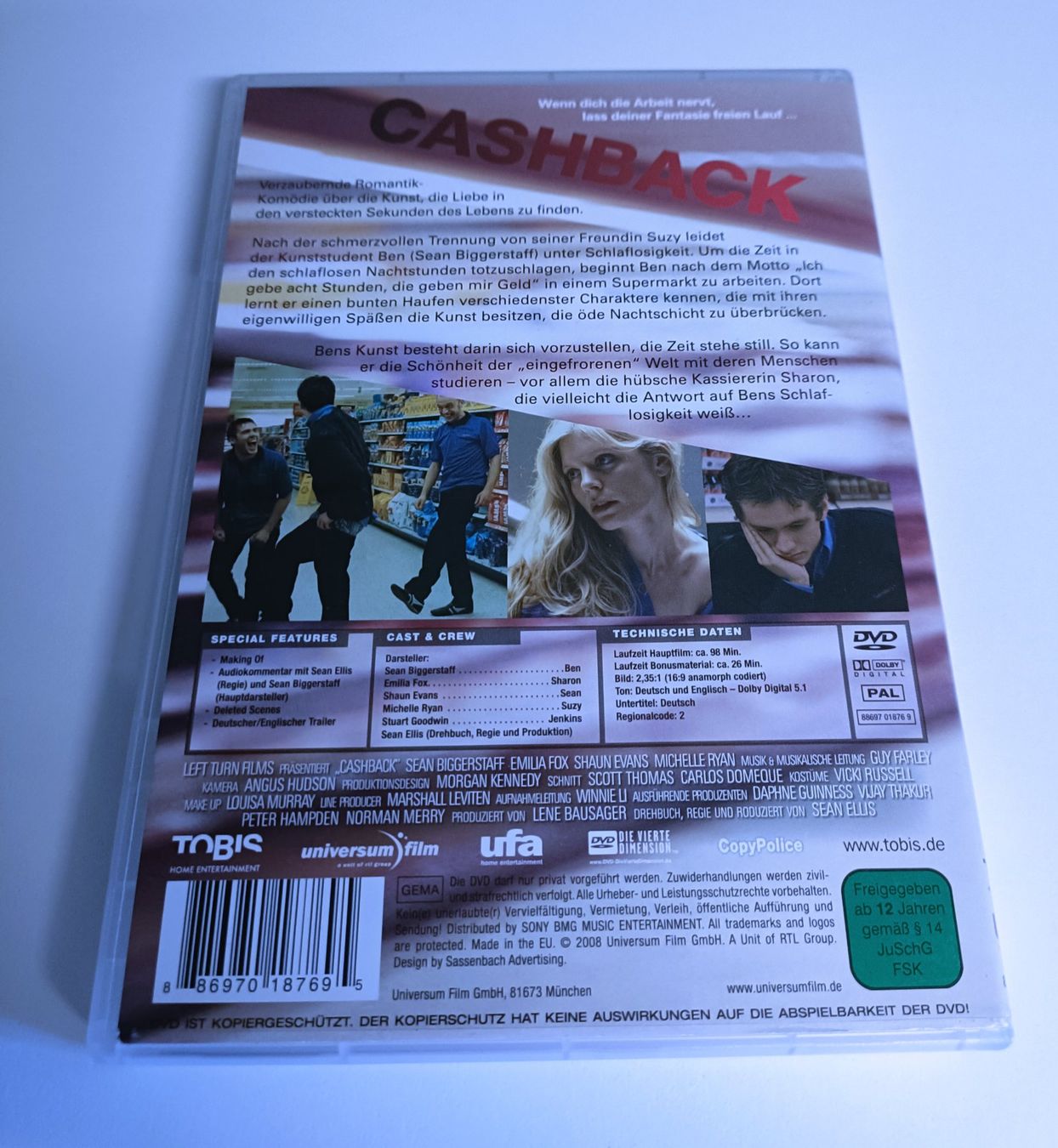 Tutti i DVDs: Cashback - Komödie mit Emilia Fox – Usato da Köniz venduto da Movieportal007 1