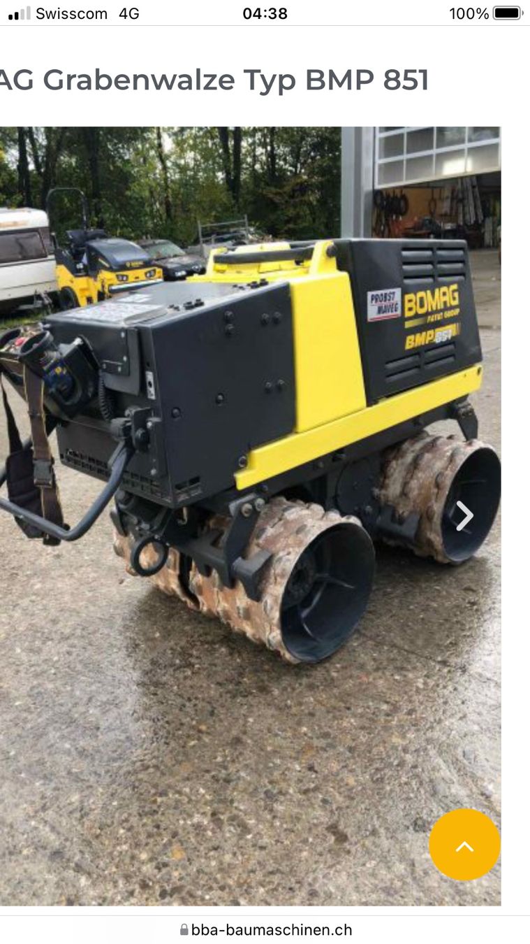 Bomag Tutte le macchine: Bomag Grabenwalze BMP 851 – Usato da Bülach venduto da labf 7