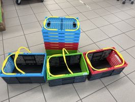 Klappkorb Korb faltbar Aufbewahrungskorb Einkaufskorb 6er Se