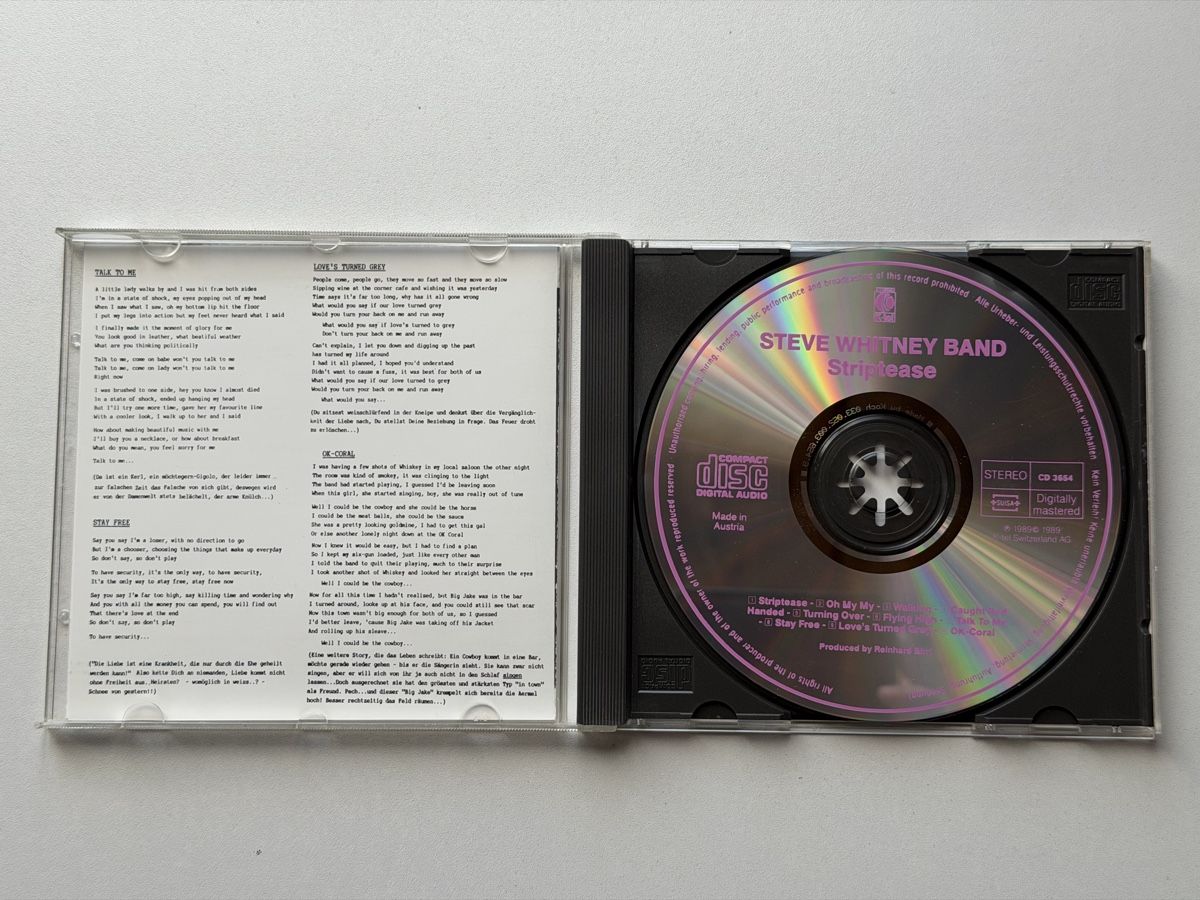 CD: Steve Whitney Band - Striptease CD - Top Zustand! – Usato da Bad Zurzach venduto da Cookie_0619 2