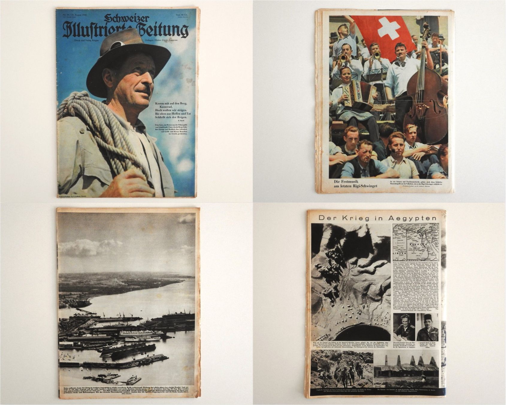 Riviste & Magazine: Schweizer Illustrierte Zeitungen, 1940, 13 Stück – Usato da Büttenhardt venduto da LexyMara 1