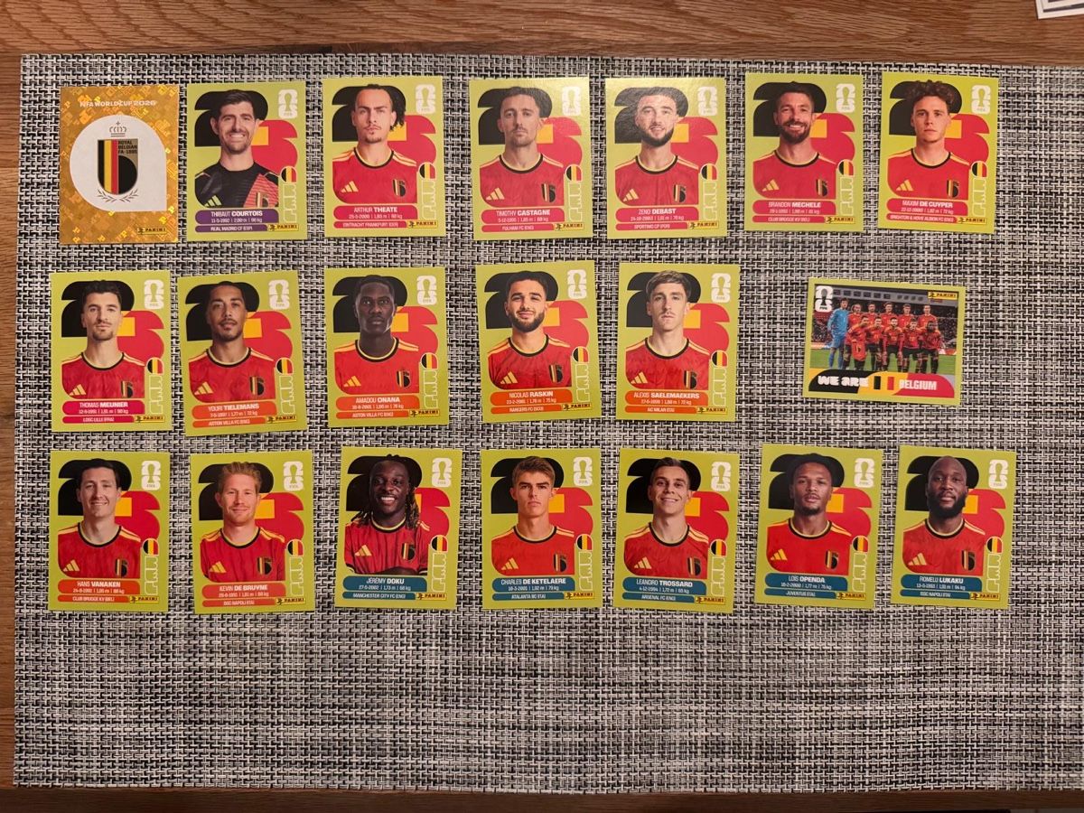 Panini Carte collezionabili: WM Paninibilder BELGIEN Vollständig – Nuovo e nell'imballaggio originale da Bubendorf venduto da ale_6fxg