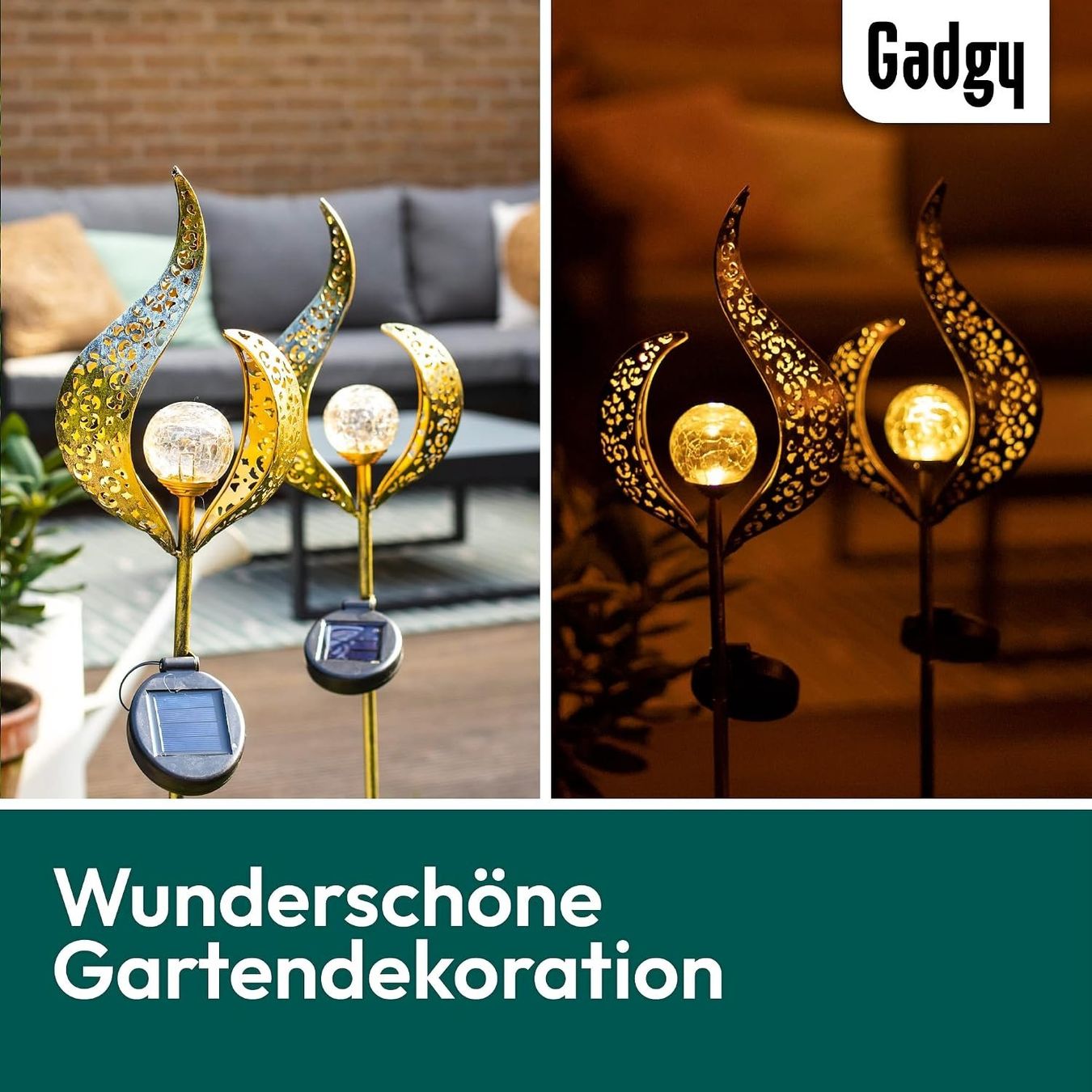 Lanterne: 2x Solarleuchten Garten 2er Set LED – Nuovo e nell'imballaggio originale da Nuglar venduto da SmartLiving24 1