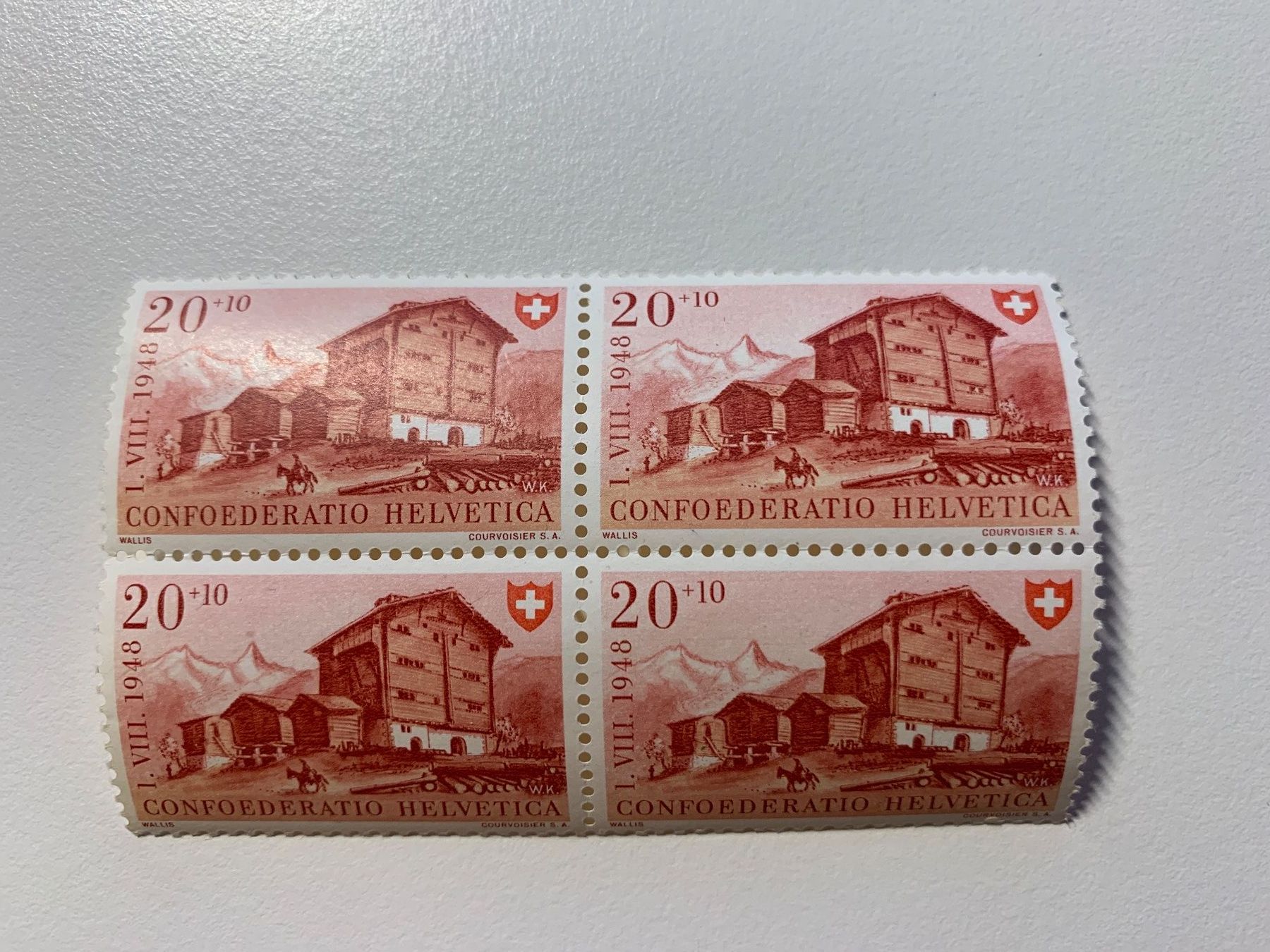 Tutti i francobolli: Pro Patria 1948 Viererblöcke einwandfrei postfrisch – Usato da Willisau venduto da Repfuesch 3