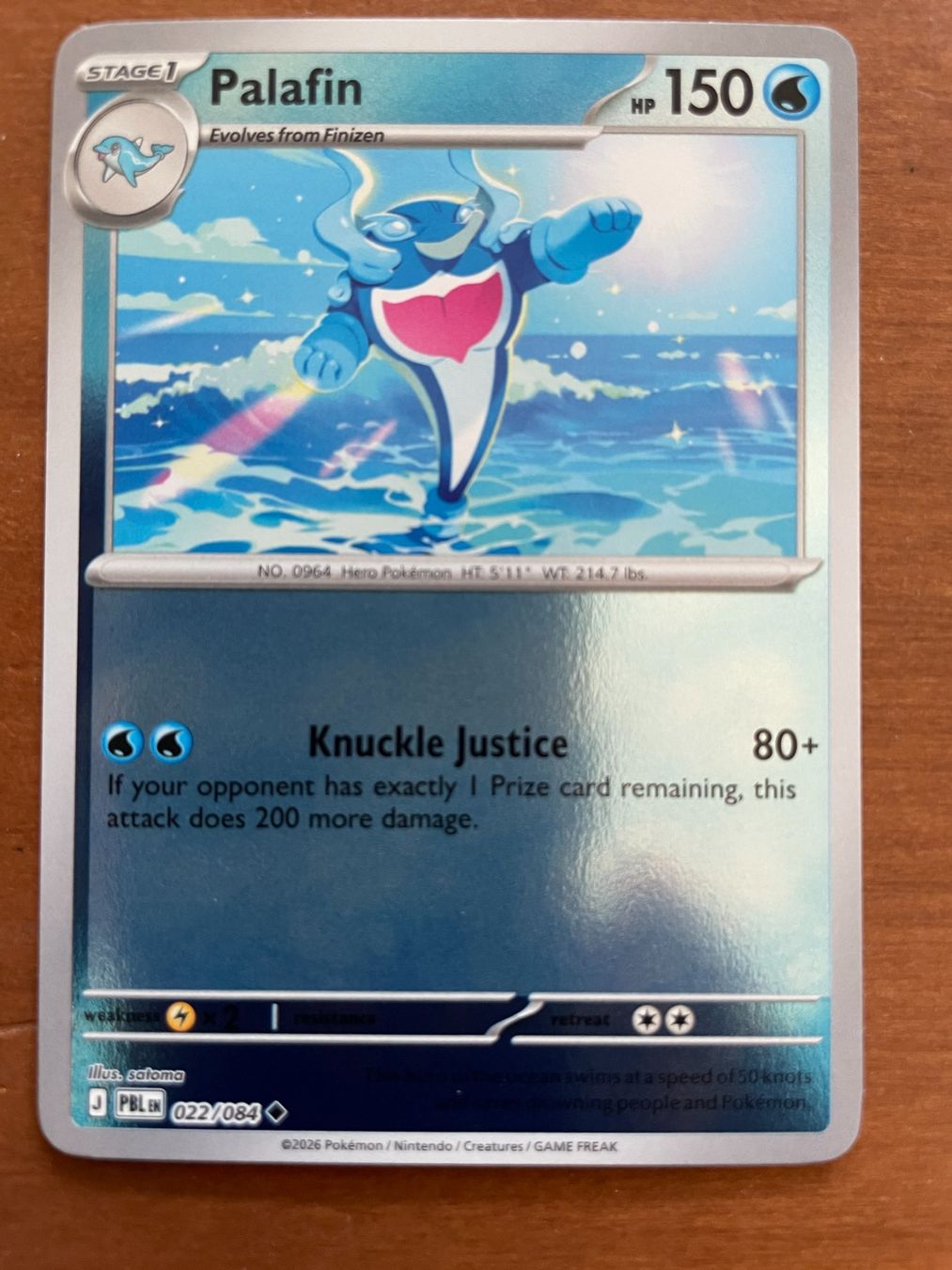 Pokémon Carte collezionabili: Pokemon Palafin Reverse (Versand gratis) – Nuovo (secondo la descrizione) da Chur venduto da Angerson