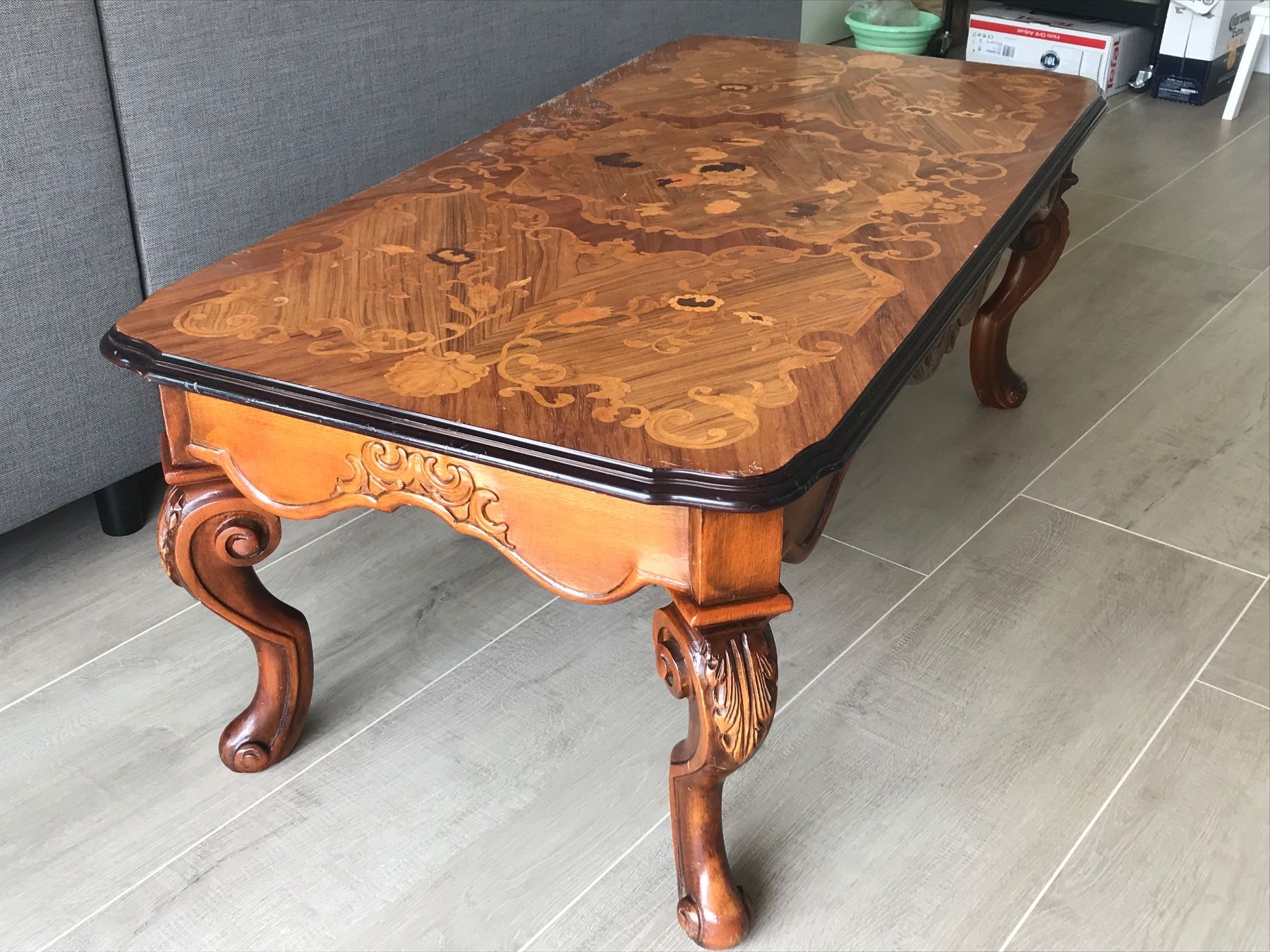 Tables: Antique Tisch mit lackiertem Blatt – D'occasion à Lausanne par opi_92cn 3