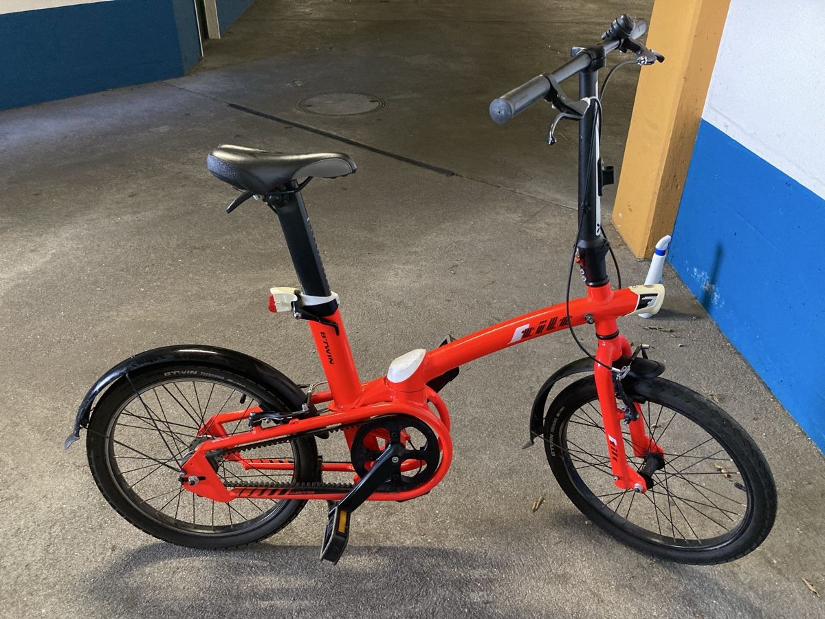 Biciclette: Btwin pieghevole rossa  – Usato da lugano venduto da Orsetta