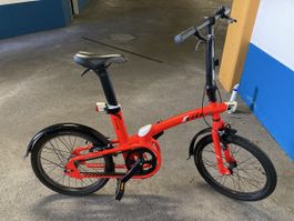 Btwin pieghevole rossa 