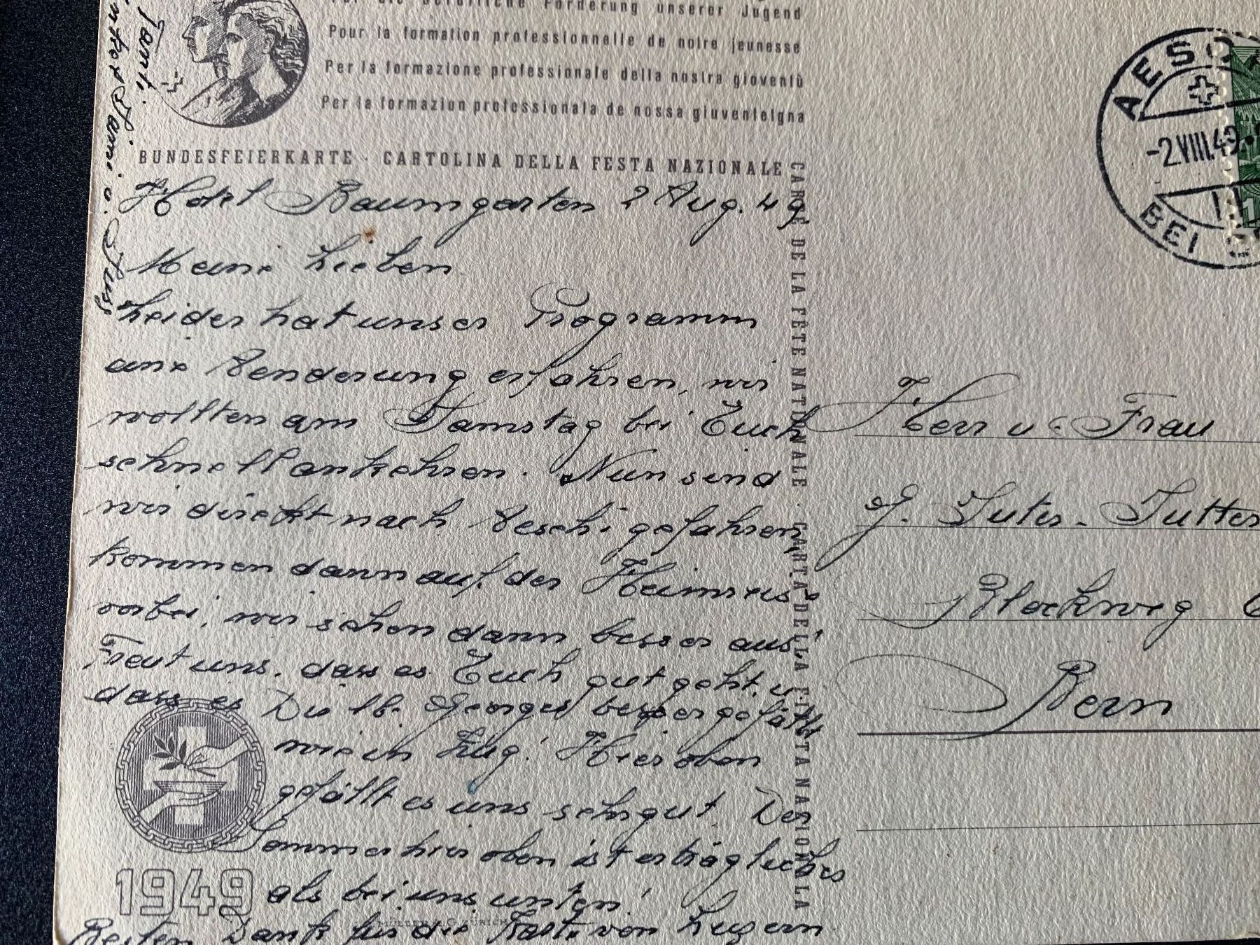Cartoline postali: 5 alte Kunstkarten / Postkarten alt – Usato da Erlenbach ZH venduto da Ritschly 8