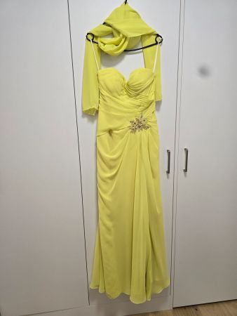 Abendkleid gelb
