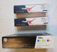 Tonerkartuschen neu,2x schwarz Tomax;3x Farbe,HP 126A