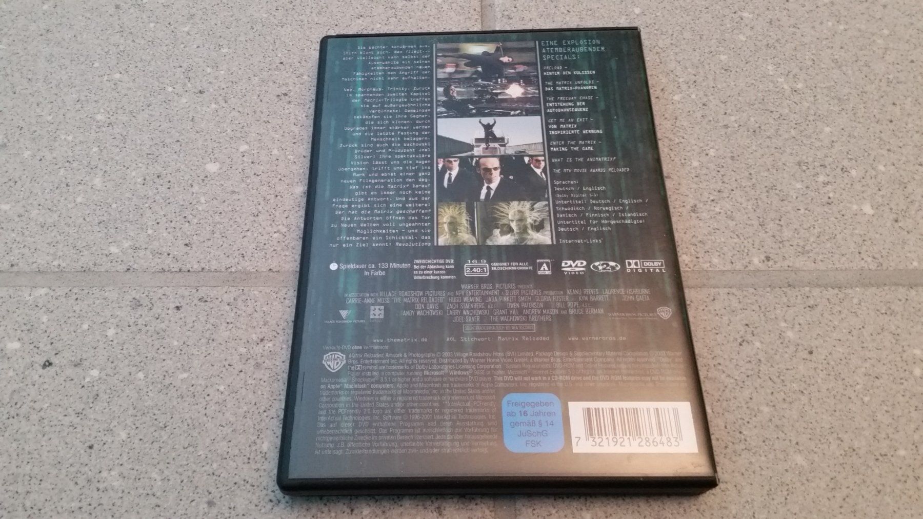 Alle DVDs: Matrix Reloaded – Gebraucht aus Stäfa von Supertramp73 1