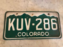US Autoschilder (Vintage), für Deko