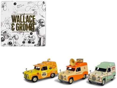 Corgi Toys Modellini d'auto: WALLACE & GROMMIT AUSTIN A35 3er SET CORGI – Nuovo e nell'imballaggio originale da Suhr venduto da Moebelsiralfred 1