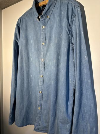 Scotch & Soda Herren-Hemd Hellblau Gr. XL