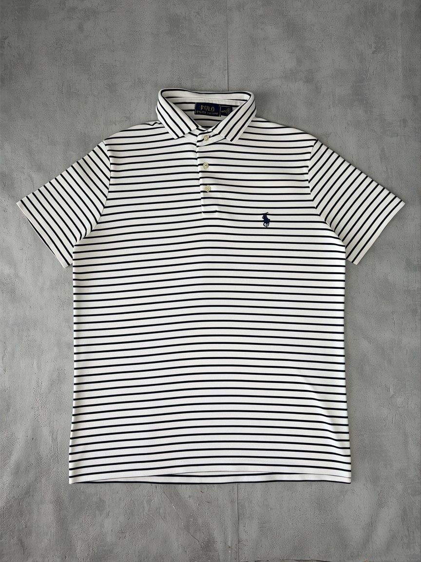 Ralph Lauren Magliette Polo: Polo Ralph Lauren blanc Rayé Noir - Taille M – Nuovo (secondo la descrizione) da Hauterive NE venduto da Leo_o
