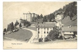 Feydey sur Leysin (VD) Dorfpartie mit Hotel - 1905