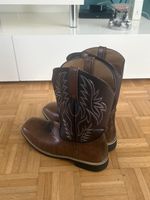Braune Westernstiefel / Cowboy Boots aus Kunstleder