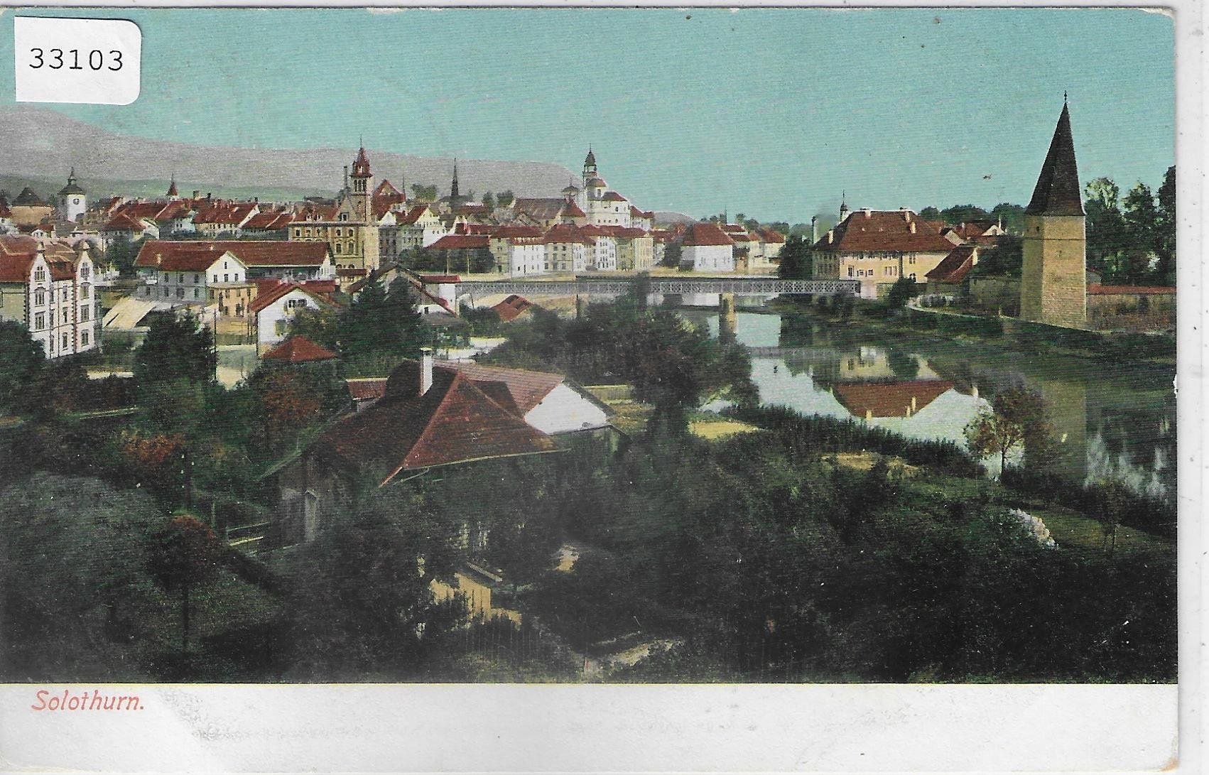 Ansichtskarten: Solothurn - Generalansicht 1907 – Gebraucht aus Ettingen von Kartenplanet