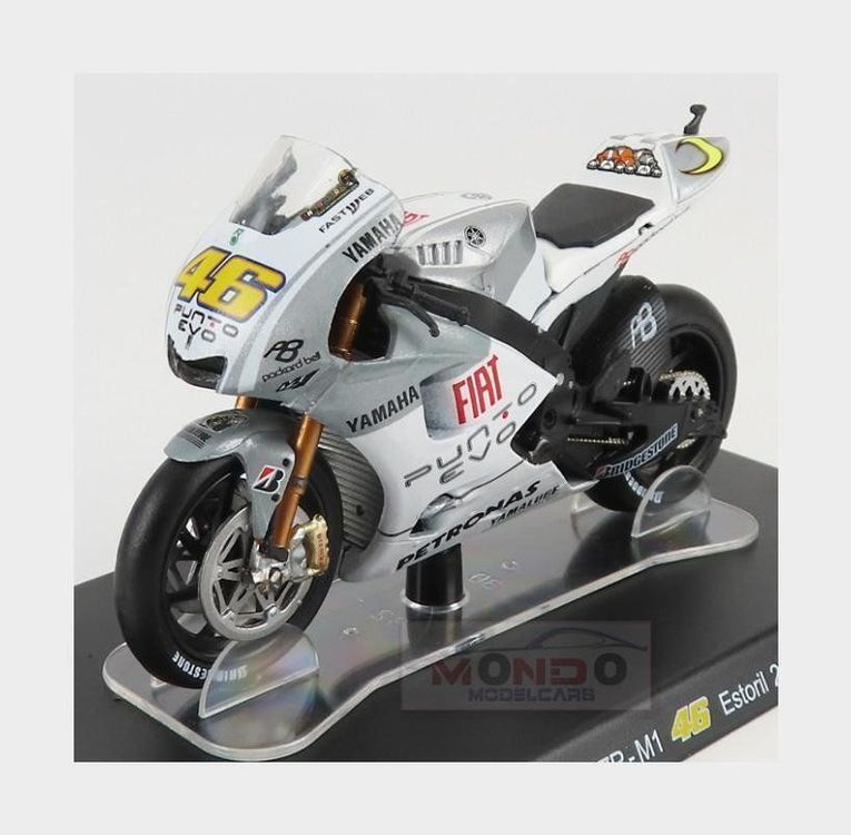 MOTO YAMAHA YZR-M1 Estoril 2009 - Valentino Rossi Échelle 1/18 EUR 13