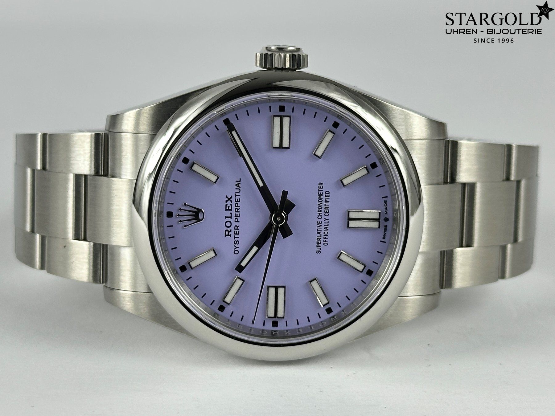 Rolex Uhren: Rolex Oyster Perpetual 41 Lavender - 134300 – Neu (gemäss Beschreibung) aus Zürich von Stargold-Uhren 3